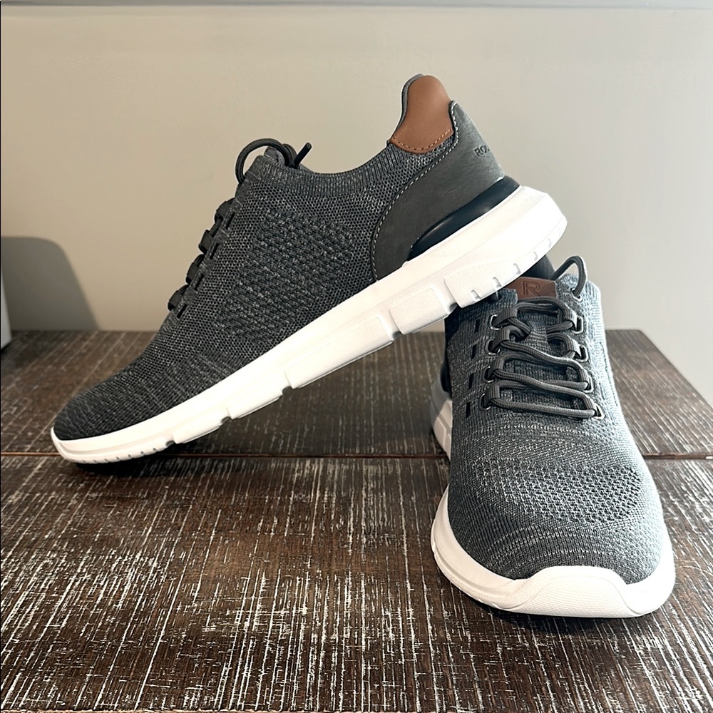 New ~ Men’s Rockport Jaimson Sneakers ~ Grey ~ 12